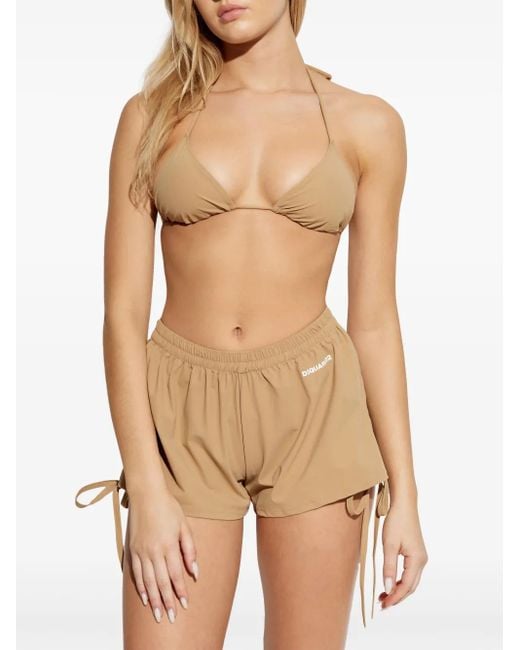 DSquared² Natural Drawstring Shorts