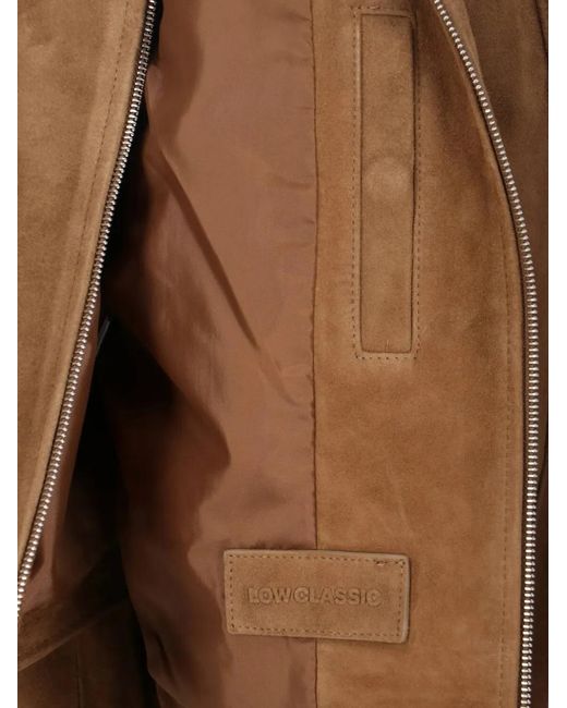 Low Classic Brown Suede Jacket