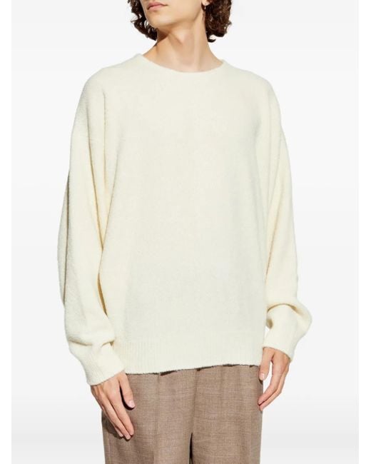 Fear Of God White Wool-Blend Crew-Neck Sweater for men