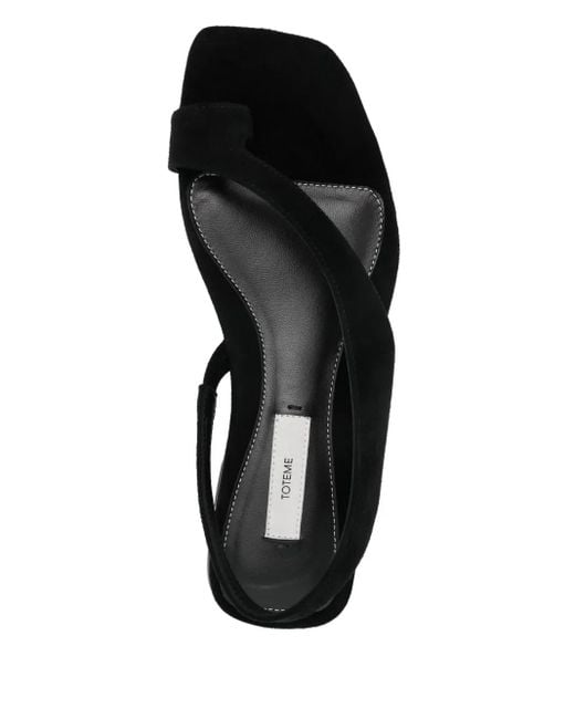 Totême  Black Suede Sandals
