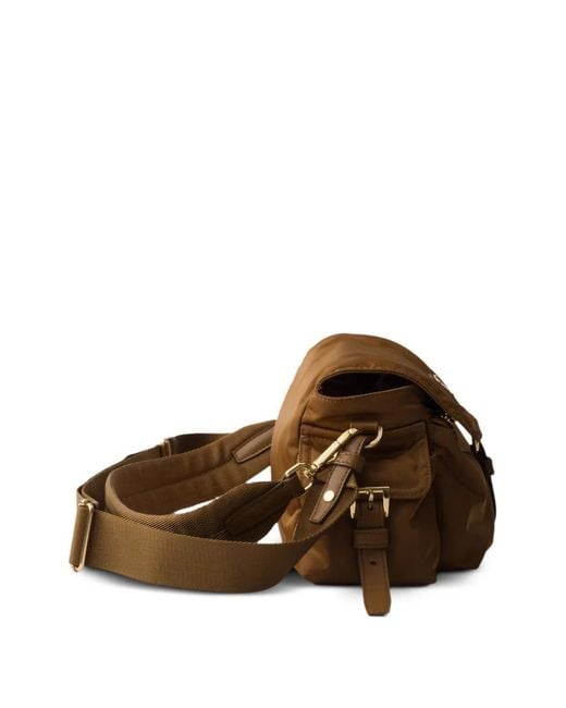 Prada Brown Große Explore Re-Nylon Schultertasche