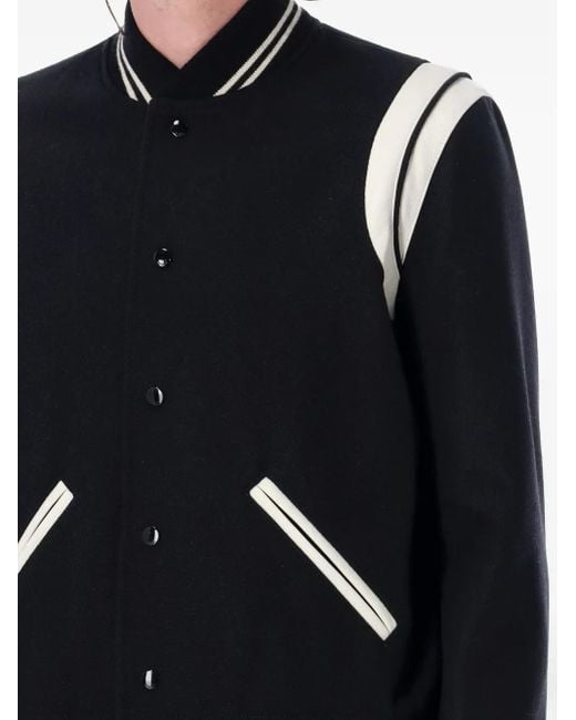 Saint Laurent Black Bomber Jackets for men