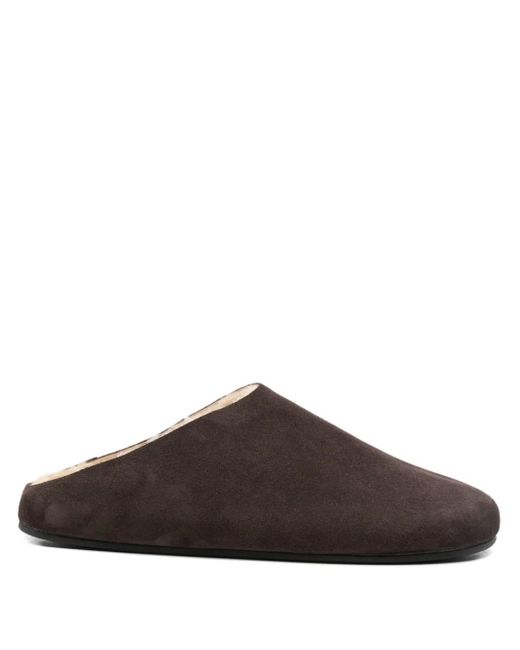 The Row Brown Hudson Mules for men