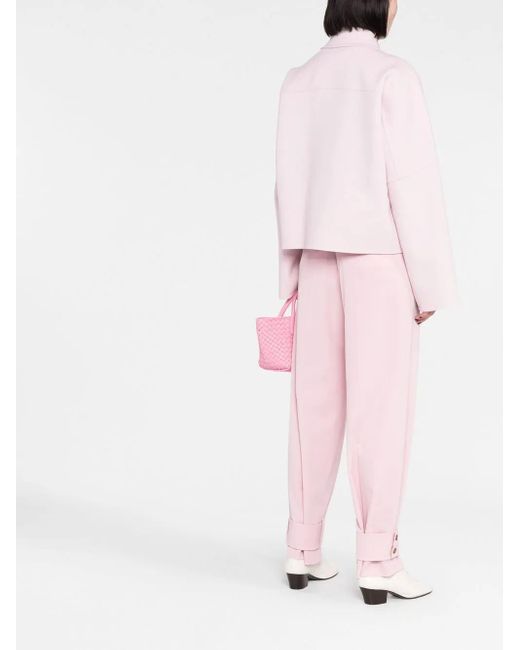 Jil Sander Pink Collared Wool Jacket