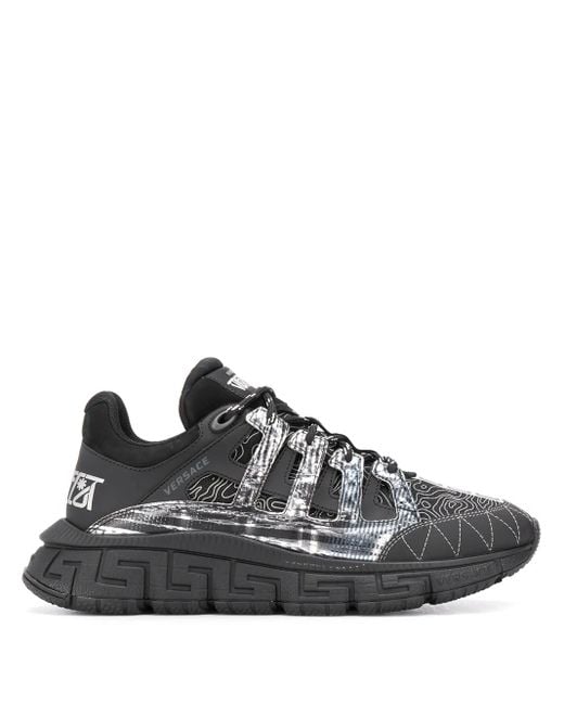 Versace Black Trigreca Sneakers for men