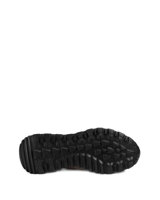 Doucal's Natural Embellished Leather Sneakers
