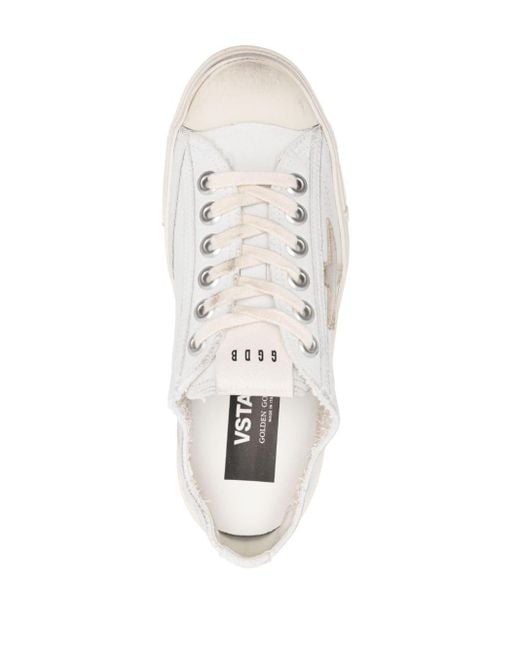 Golden Goose Deluxe Brand White V-star 2 Leather Sneakers