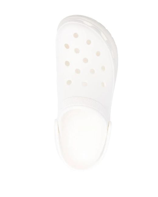 CROCSTM White Clogs Mit Plateau