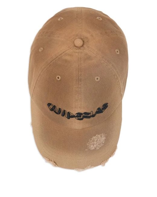 CAMPERLAB White Distressed-Effect Baseball Cap