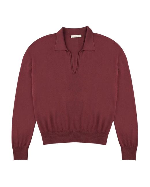 Pull À Col V Zanone en coloris Red