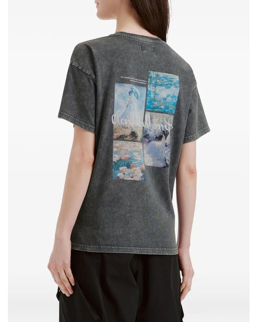 Musium Div. Black Print T-Shirt