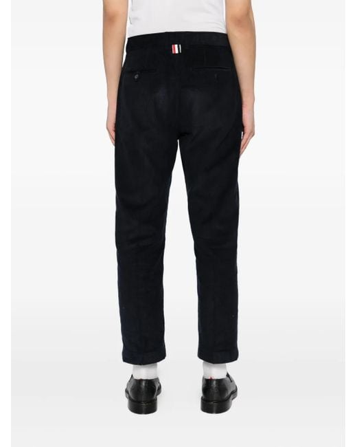 Thom Browne Black Cotton Trousers for men