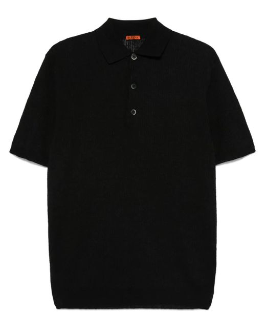 Barena Black Marco Polo Shirt for men