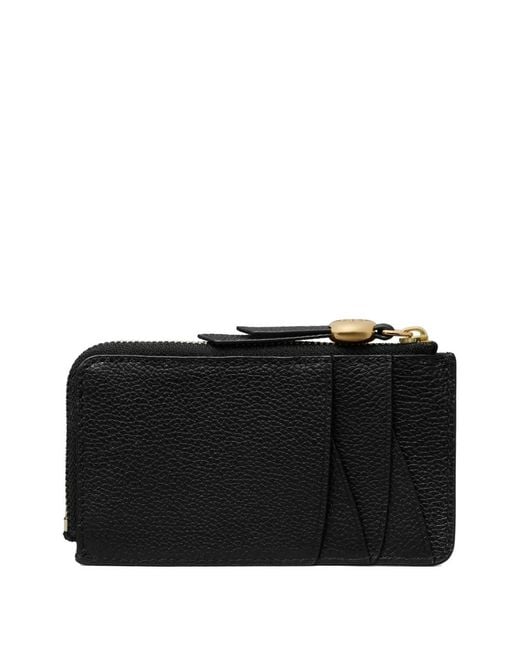 Tory Burch Black Romy Leather Card Case