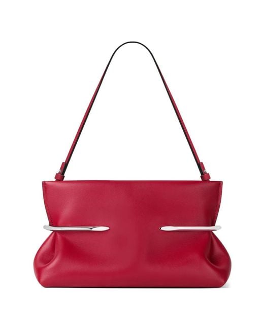 Givenchy Red Pinch Soft Calf Leather Clutch Bag