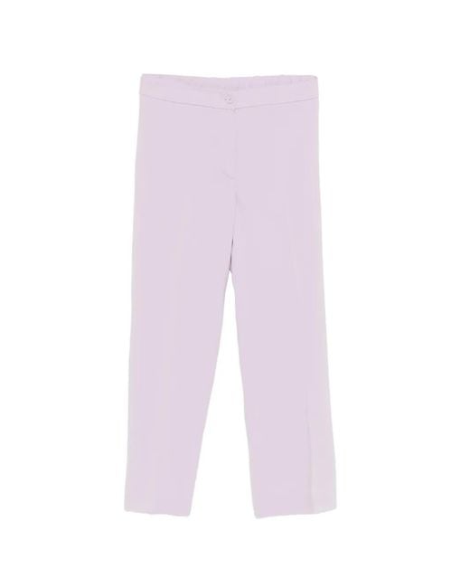 Marina Rinaldi Purple Button Trousers