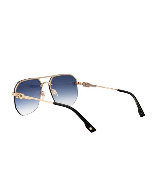 DSquared² Blue Geometric Sunglasses for men