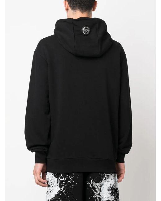 Philipp Plein Black Chrome Scratch Edition Hoodie for men