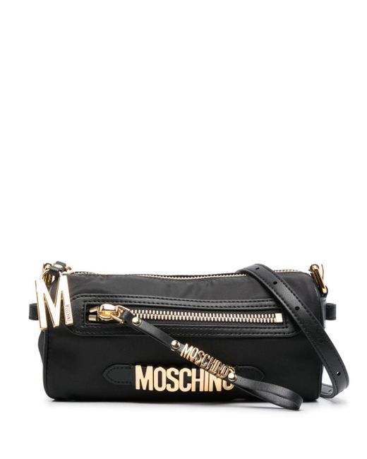 Moschino Black Logo-lettering Cross Body Bag