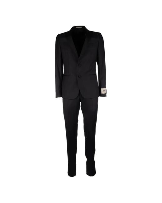 Corneliani Black Single-Breasted Blazer for men