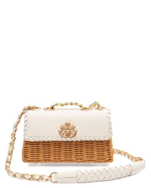 Isla Natural Selene Woven Chain Shoulder Bag