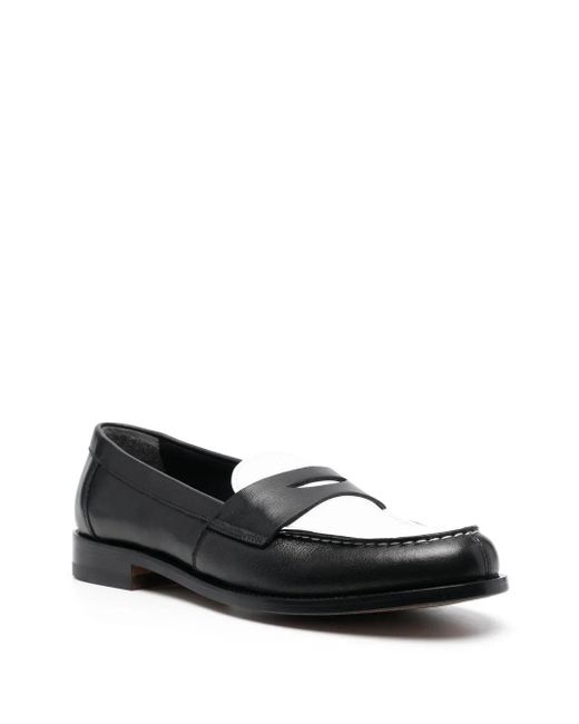 Scarosso Black Two-Tone Loafers