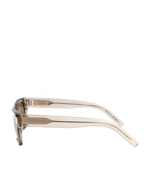 Saint Laurent Natural Sl402 Rectangle-Frame Sunglasses