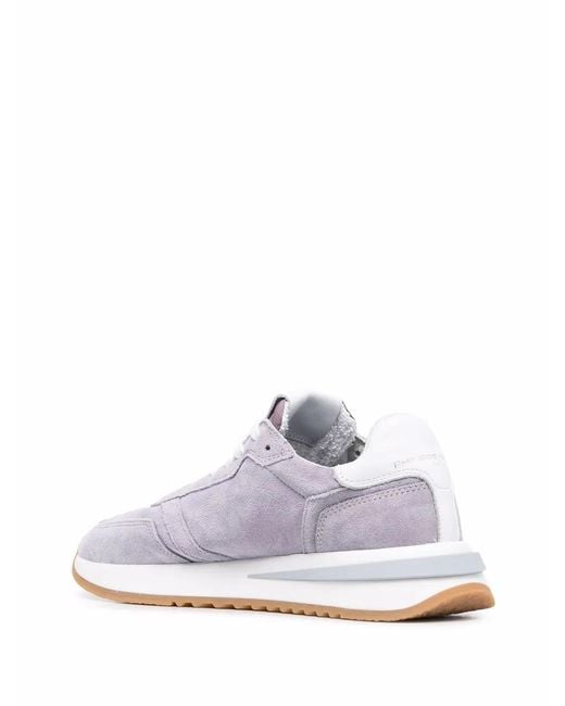 Philippe Model White Paris Logo Patch Sneakers
