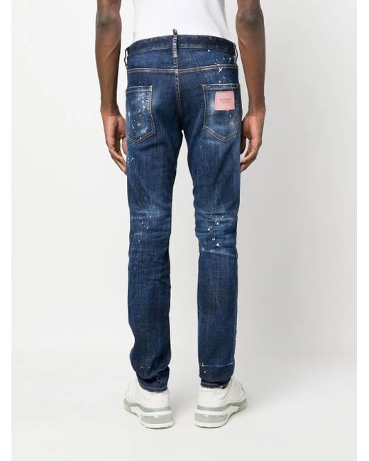 DSquared² Blue Mid Rise Jeans for men