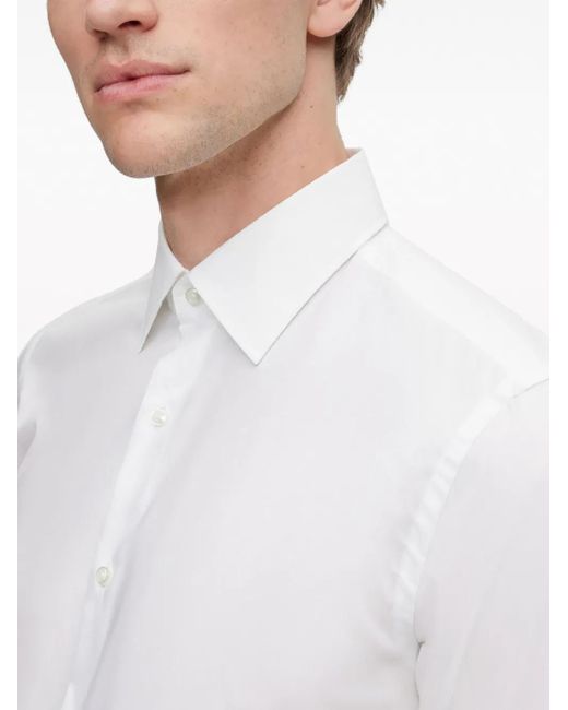 Boss White Slim-Fit Shirt for men