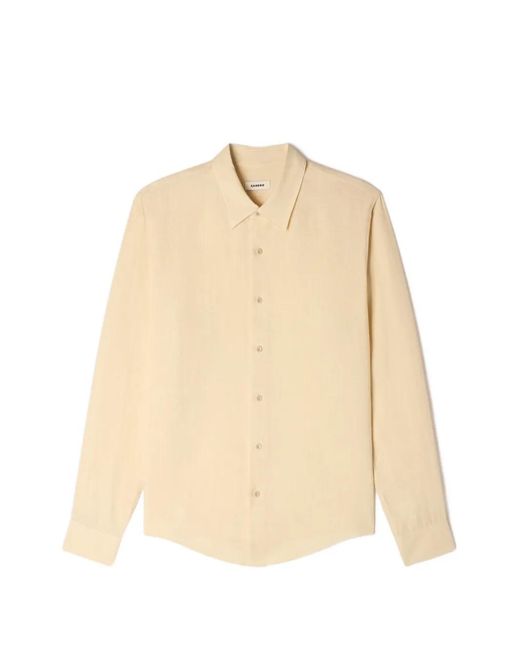 Sandro Natural Linen Shirt for men