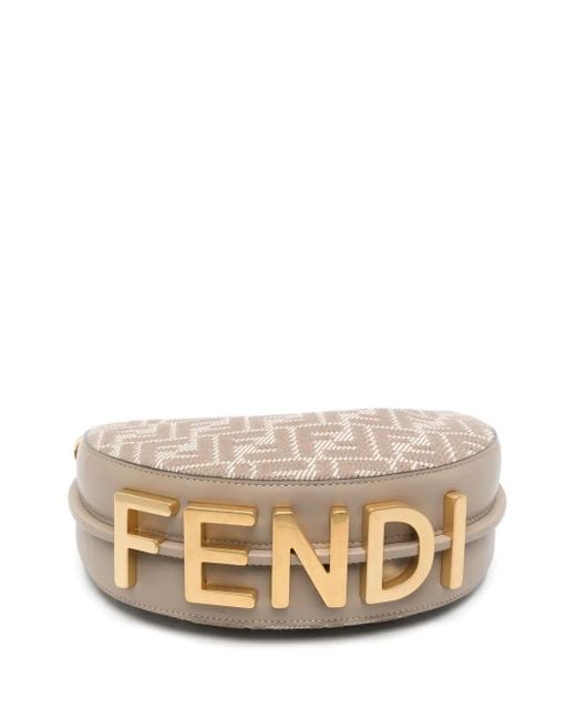 Fendi Gray Graphy Cross Body Bag
