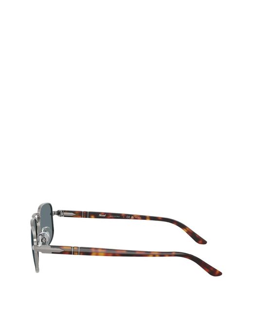 Persol Gray Rectangle-Frame Sunglasses