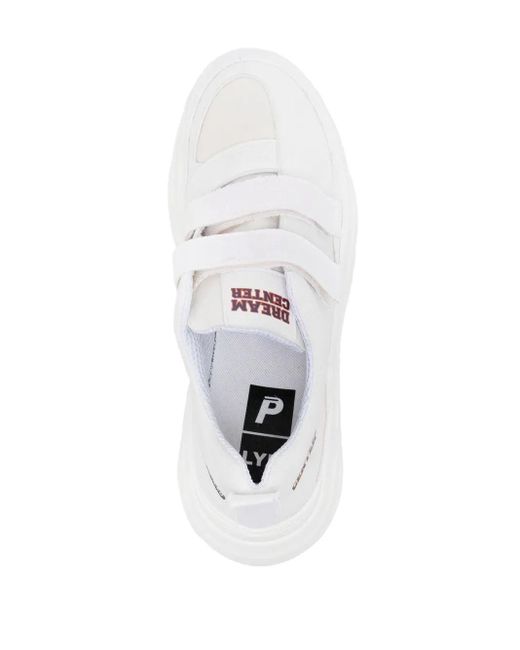 Phileo White Printed Low-Top Sneakers for men