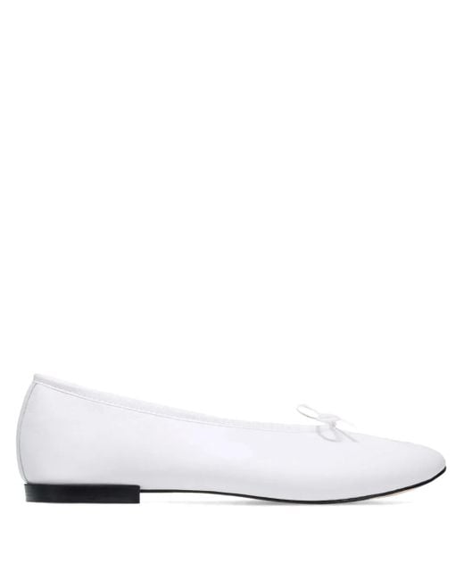 Repetto White X Marine Serre Lilouh Crescent-Moon Ballet Flats
