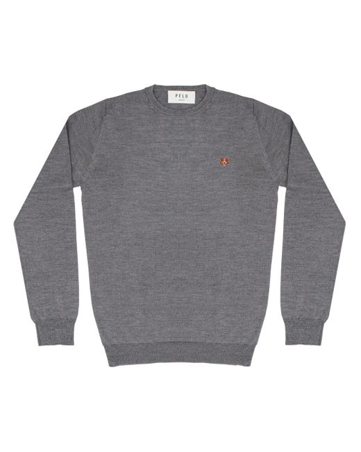 PELO FOUNDATION アップリケ セーター Gray