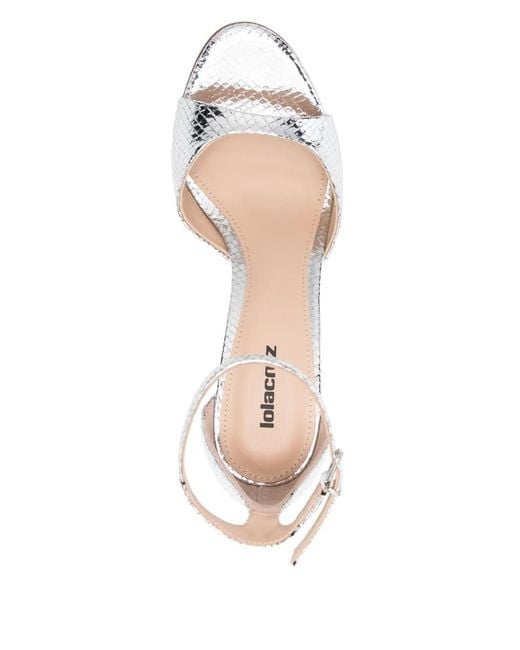 Lola Cruz White 100M Kumala Sandals