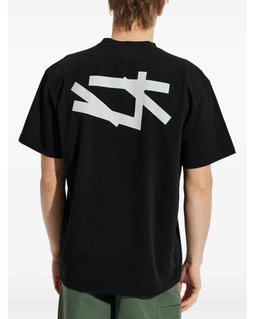 44 Label Group Black Graphic Print T-Shirt