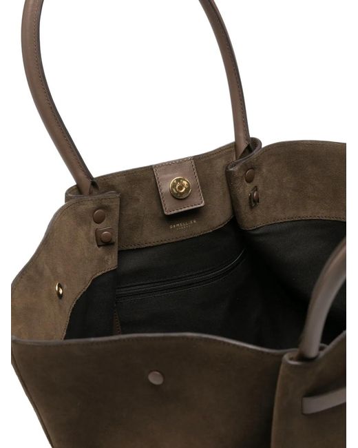 DeMellier London Black New York Suede Shoulder Bag