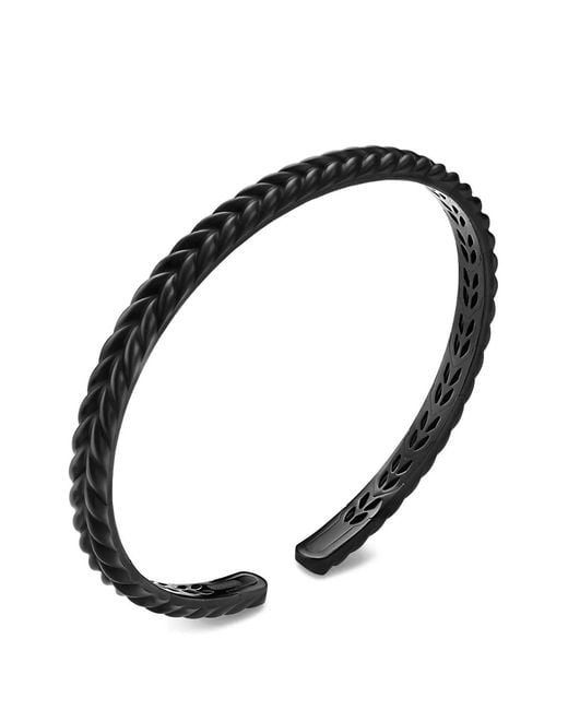 David Yurman White Chevron Flex Bracelet for men