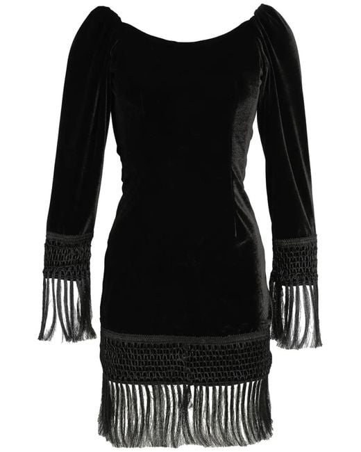 Amir Slama Black Velvet Mini Dress