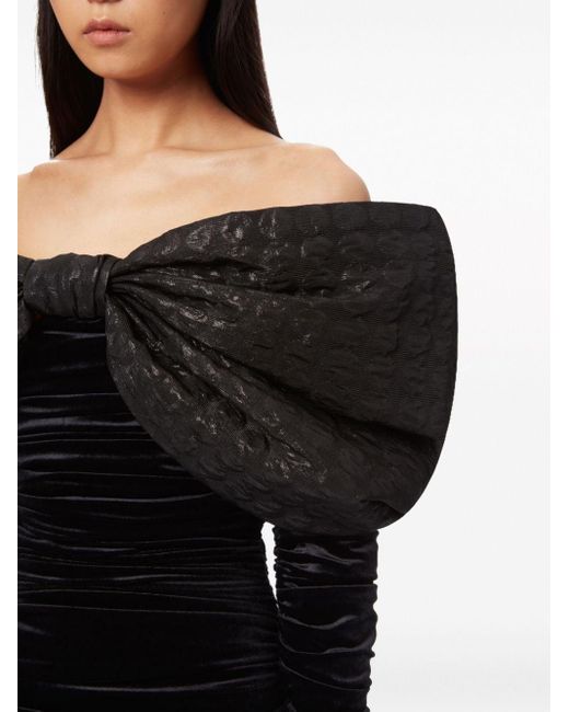 Robe à épaules dénudées Nina Ricci en coloris Black