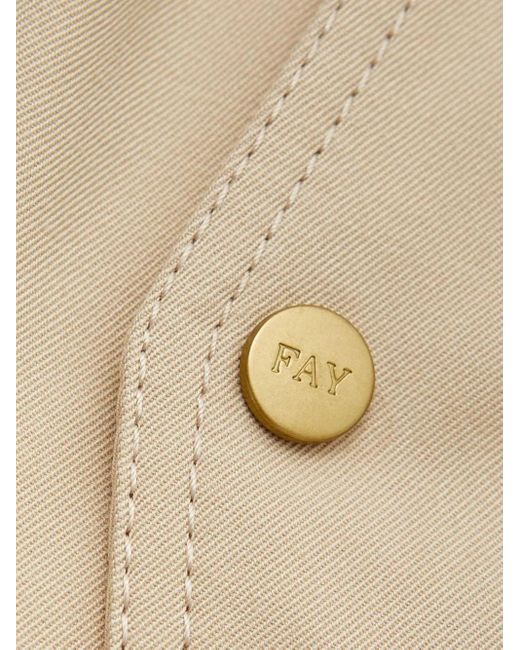 Fay Natural Belted Hook Coat