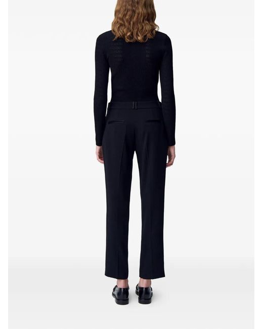 Claudie Pierlot Black Plain Tailored Trousers
