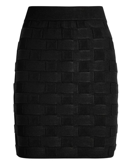 TOVE Black Ash Checked Mini Skirt