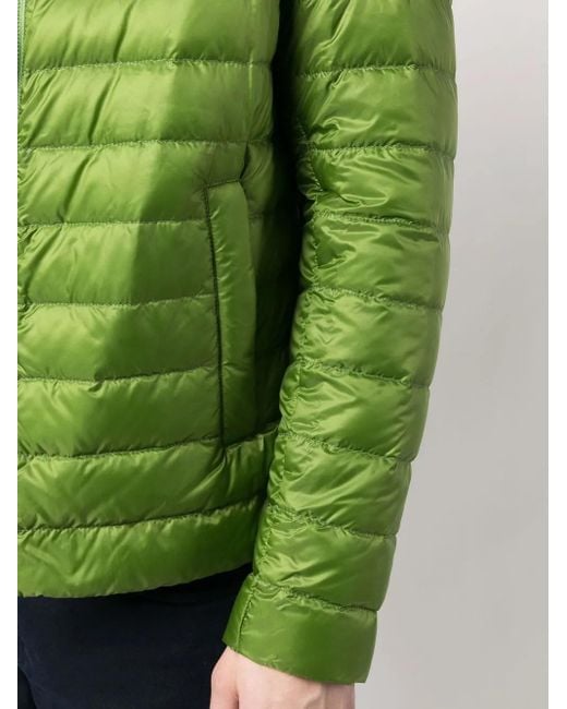 Herno Green Globe Hooded Padded Jacket for men