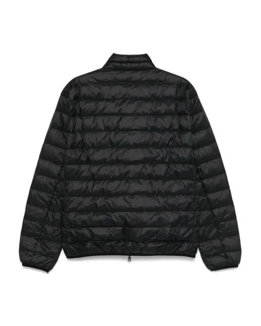 EA7 Black Logo Short Down Jacket for men
