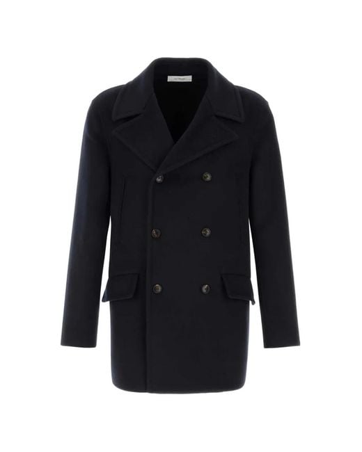 Umit Benan Blue The Good Double-Breasted Coat for men