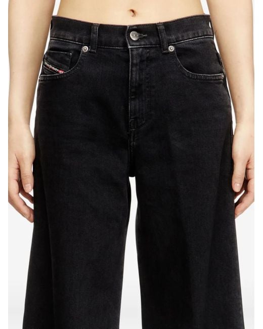 DIESEL 1978 D-Akemi 09N89 Jeans Van Katoenblend in het Black