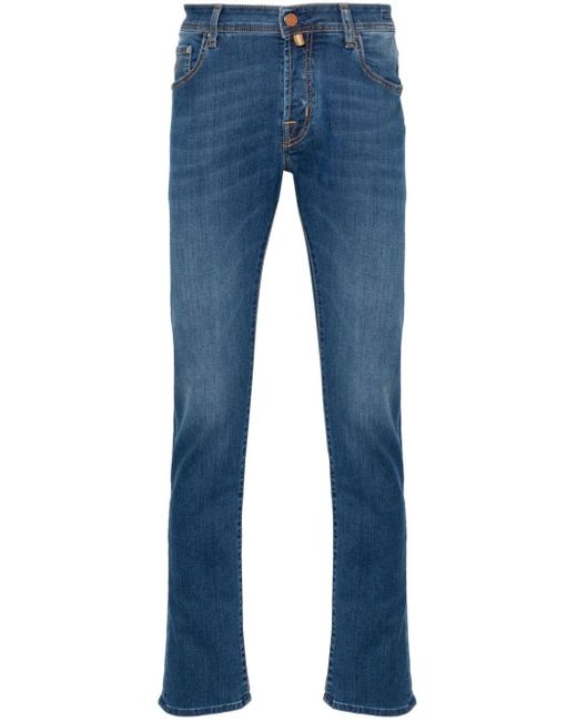 Jacob Cohen Blue Nick Low-rise Slim-fit Jeans for men